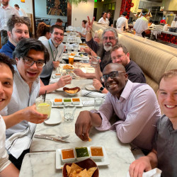 Dinner with some of the composers, 2023